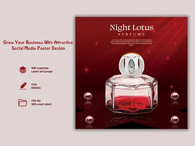 Perfume social media poster design ads design advertising design content design facebook ads graphic design instagram ads design perfume ads perfume ads design perfume social media poster poster design promotional design social media ads social media design social media post social media template