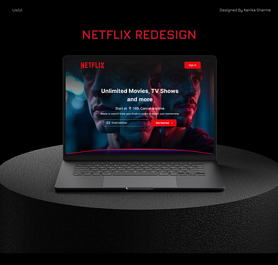 A New Look for Netflix clean ui dailyui darkmode dribbble figma interactiondesign netflix netflix redesign prototype redesign streamingapp ui uiux userinterface webdesign website
