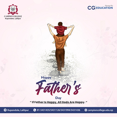 father's day fathers day graphic design social media post