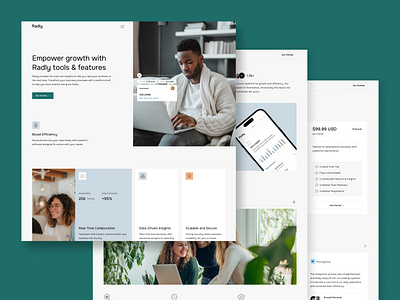 Radly - Technology Website Template admin app builtwithtemplate business crm dashboard madeinwebflow madewithwebflow management tools marketing saas saas business saas landing saas landing page saas template saas website software startup technology webflow