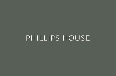 Phillips House I branding design identity logo typography