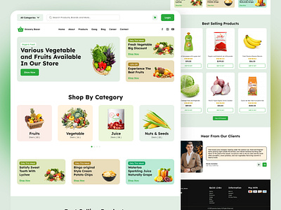 Grocery eCommerce website design beauty website clothing website ecommerce ecommerce app ecommerce design ecommerce website electronics website fashion website grocery grocery app grocery mobile app grocery store grocery web app grocery website grocey ui multivendor website pet website website design