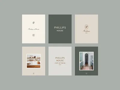 Phillips House II branding design identity logo social media typography