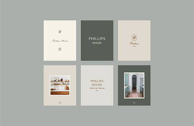 Phillips House II branding design identity logo social media typography