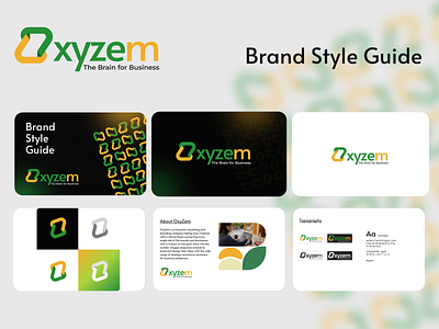 OxyZem Digital | Brand Style Guide branding design graphic design logo minimal typography ui ux vector web