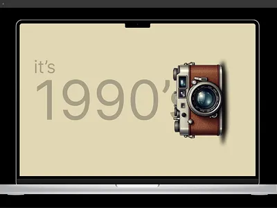 Vintage camera website UI/UX Design 3d branding camera graphic design motion graphics photo ui vintage website