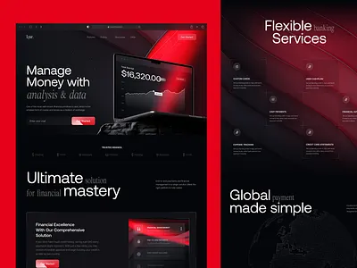 Lyar. Fintech Landing Page finance fintech fintech saas fintech startup investment landing page website