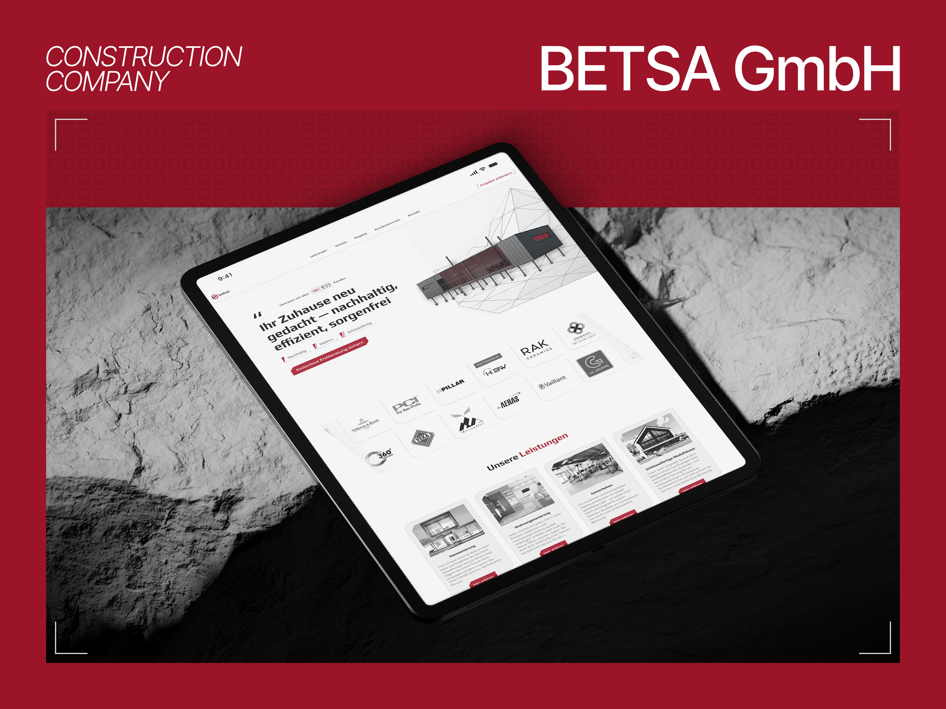 BETSA GmbH — Brand Refresh & Digital Ecosystem ai brandbook design landingpage typography ui userinterface ux webdesign