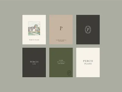 Perch Plans II branding design identity logo social media typography