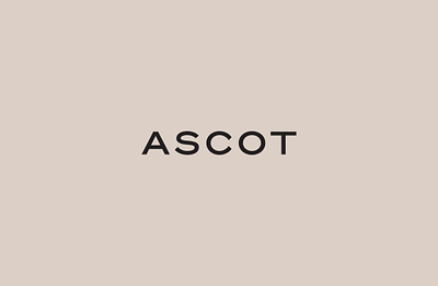 ASCOT I branding design identity logo typography