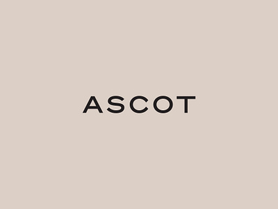 ASCOT I branding design identity logo typography