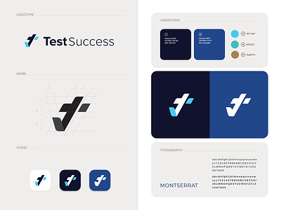 TestSuccess branding design graphic design icon identity logo logotype mark typography