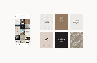 ASCOT III branding design identity logo social media typography