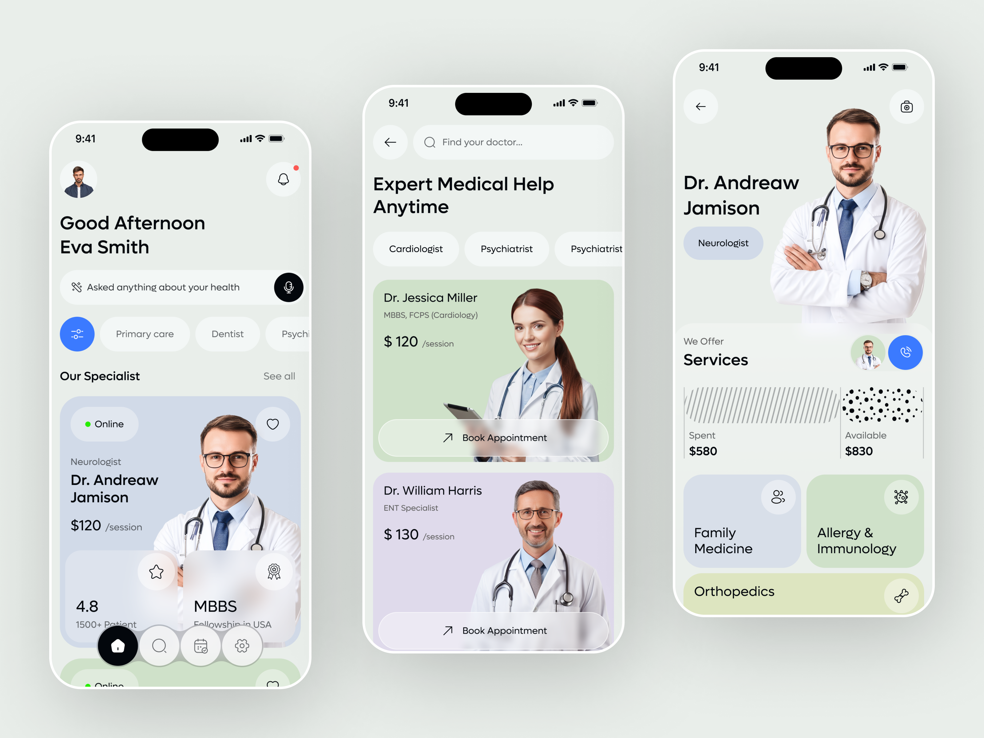 Example of Dentist App Design + Development