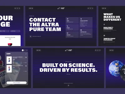 Pharma Brand Contact Us Page contact dark home page medicine online store pharma shop ui design ui designer web design website