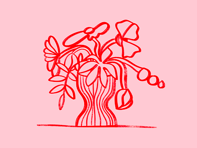 FLOWERS 2d flowers handdrawn illustration illustrator lineart organic photoshop simple