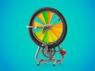 Pop a Wheelie 3d c4d cinema4d illustration render