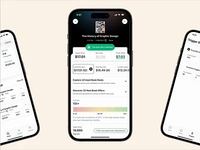 ScoutIQ Mobile App Redesign amazon analytics animation book book scan calculator case study ecommerce financial home listing profit scan scan mode settings sourcing triggers ui ui ux ux