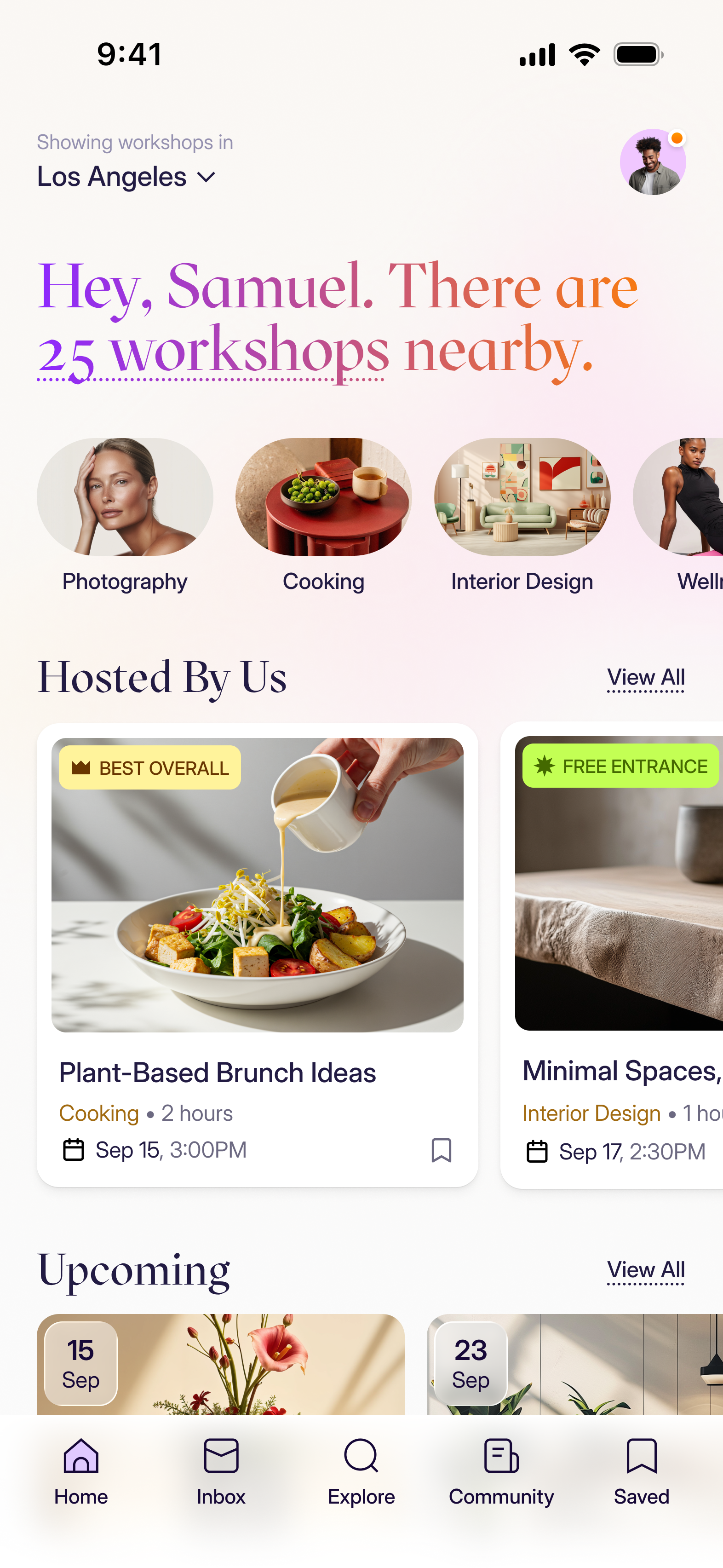 Example of Mobile App (5 Screens)