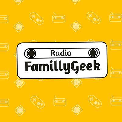 • Radio FamillyGeek • branding design graphic design logo typography vector