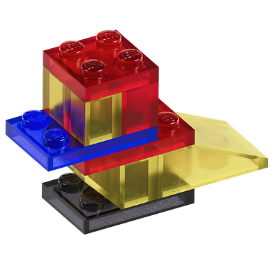Lego Duck 1768 3d art blender design duck illustration lego milky way transparent