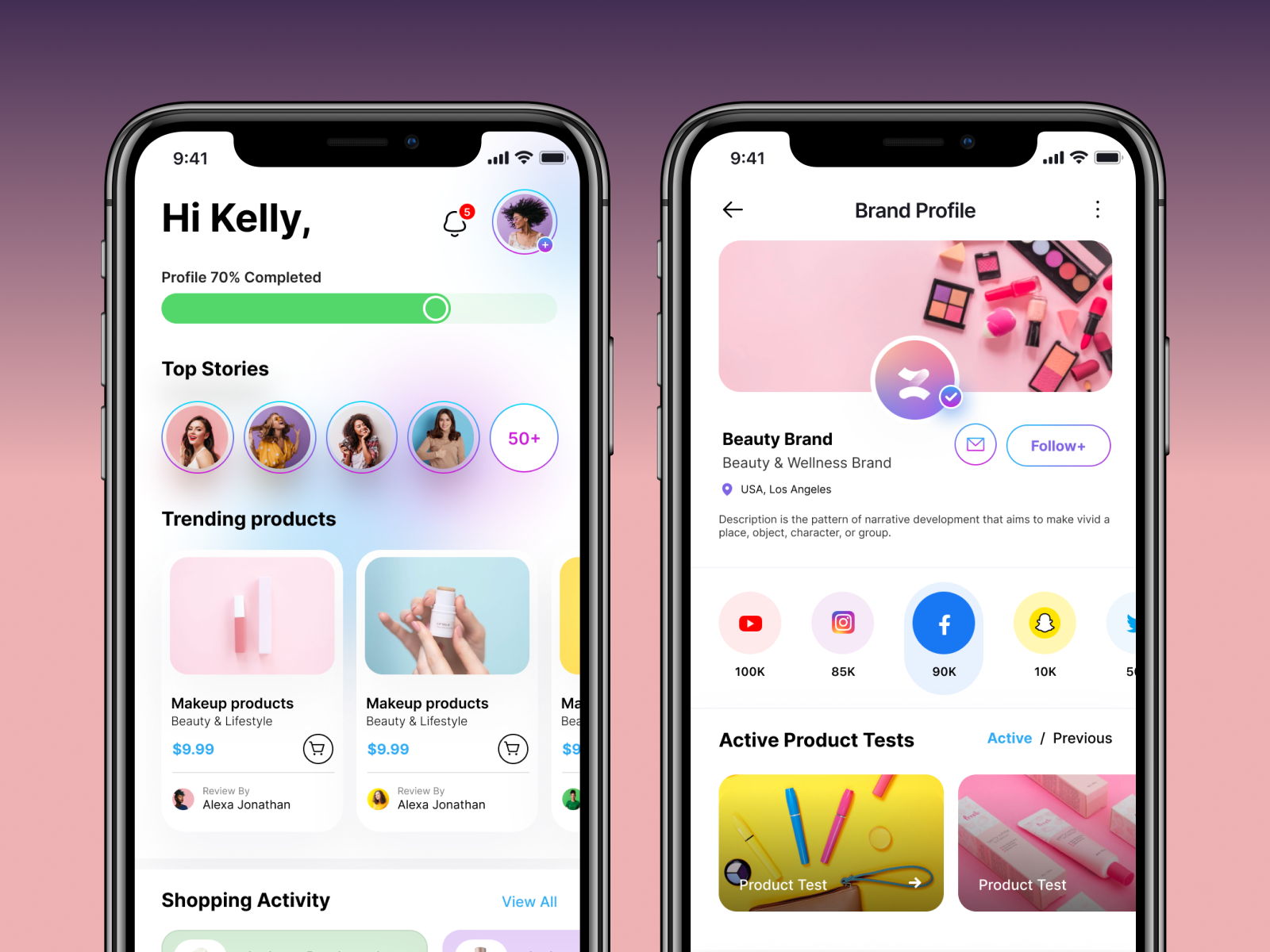 Social Shopping & Community App cleanui
