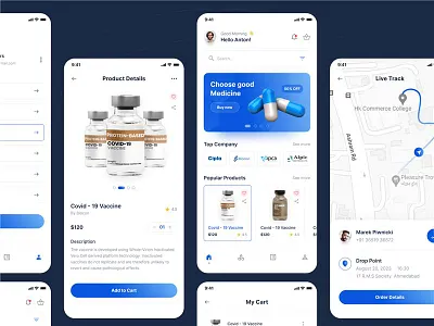 💊 Smart Medicine App – Healthcare at Your Fingertips appdesign branding creativedesign dashboarddesign design designinspiration figma illustration interfacedesign minimaldesign mobiledesign moderndesign productdesign prototype ui uidesign ux uxdesign webdesign