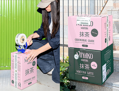 Miyako Matcha Branding & Packaging Design | Visual Identity brand design brand designer brand guidelines brand identity brand packages branding custom label design custom packaging design graphic design label design logo logo design logo designer packaging design packaging label packaging pouch visual identity