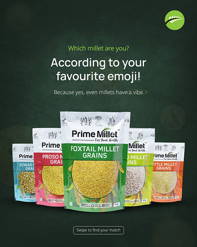 Prime Millet graphic design