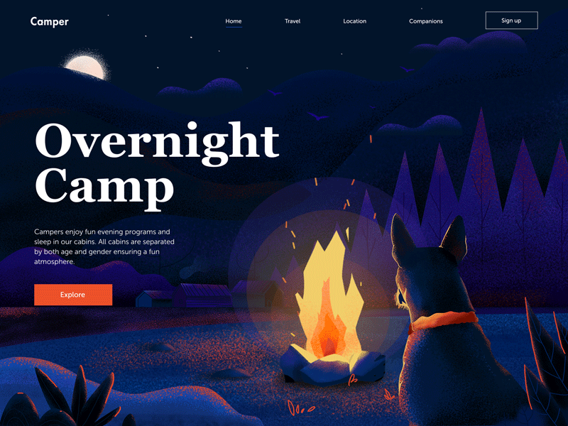 Animation Header Concepts 3 app branding design graphic design illustration logo typography ui ux vector