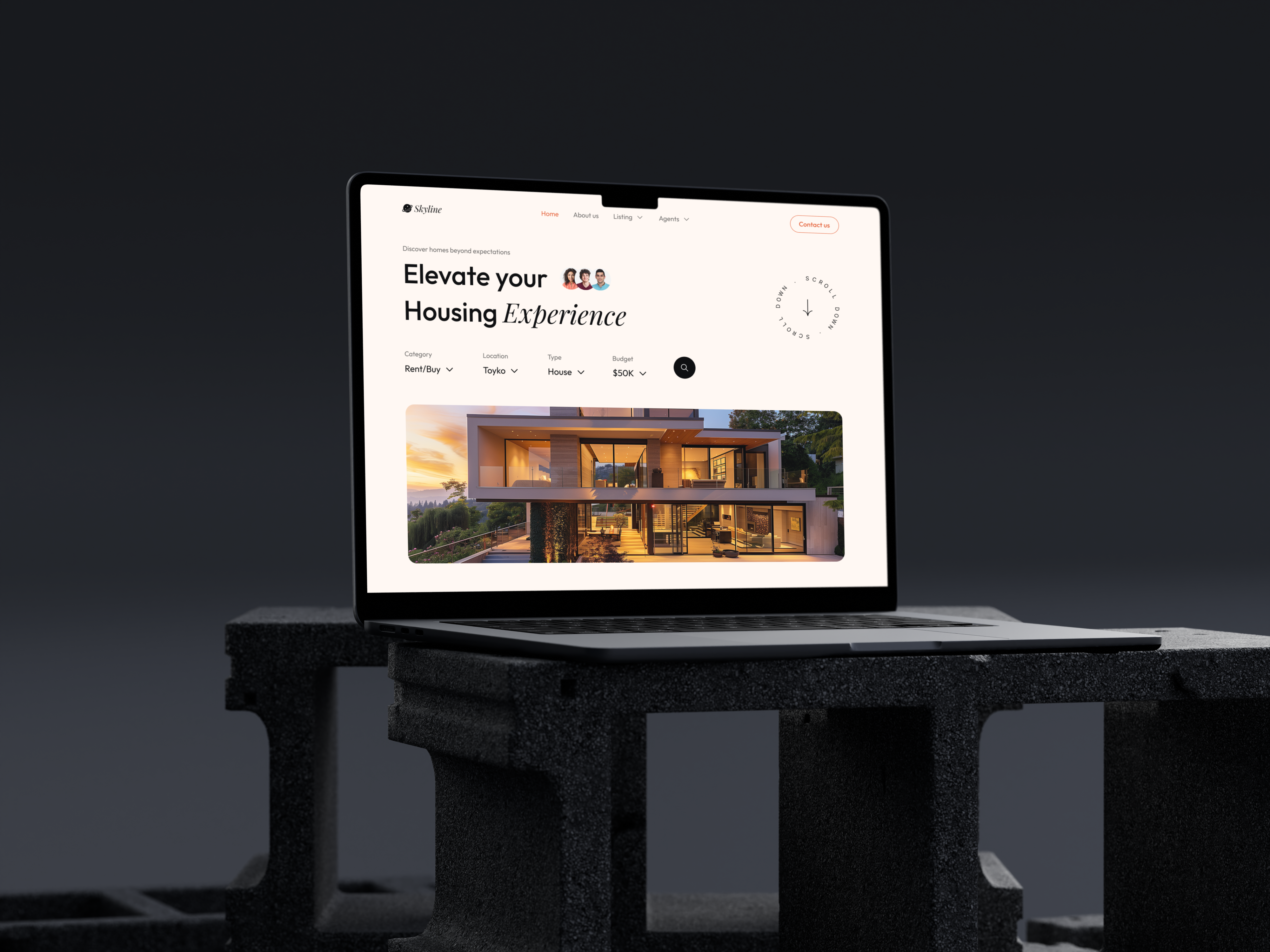 UI Wiki - Modern Real Estate Website UI Design responsive real estate ui