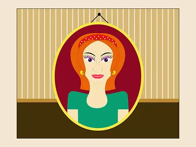 Illustration, portrait design graphic design vector