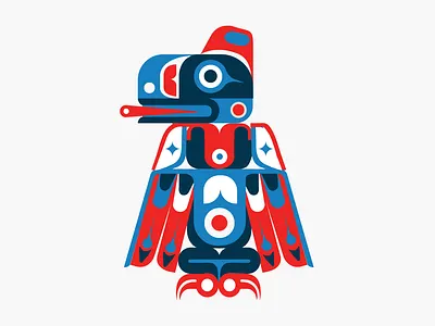 NorthShoreArtPop cilabstudio crow design fistnation illustration mask totem tribal