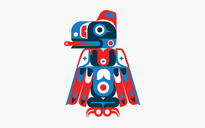NorthShoreArtPop cilabstudio crow design fistnation illustration mask totem tribal