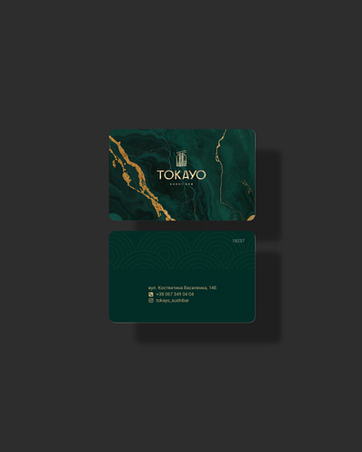 Card for Tokayo branding design graphic design illustration logo typography vector