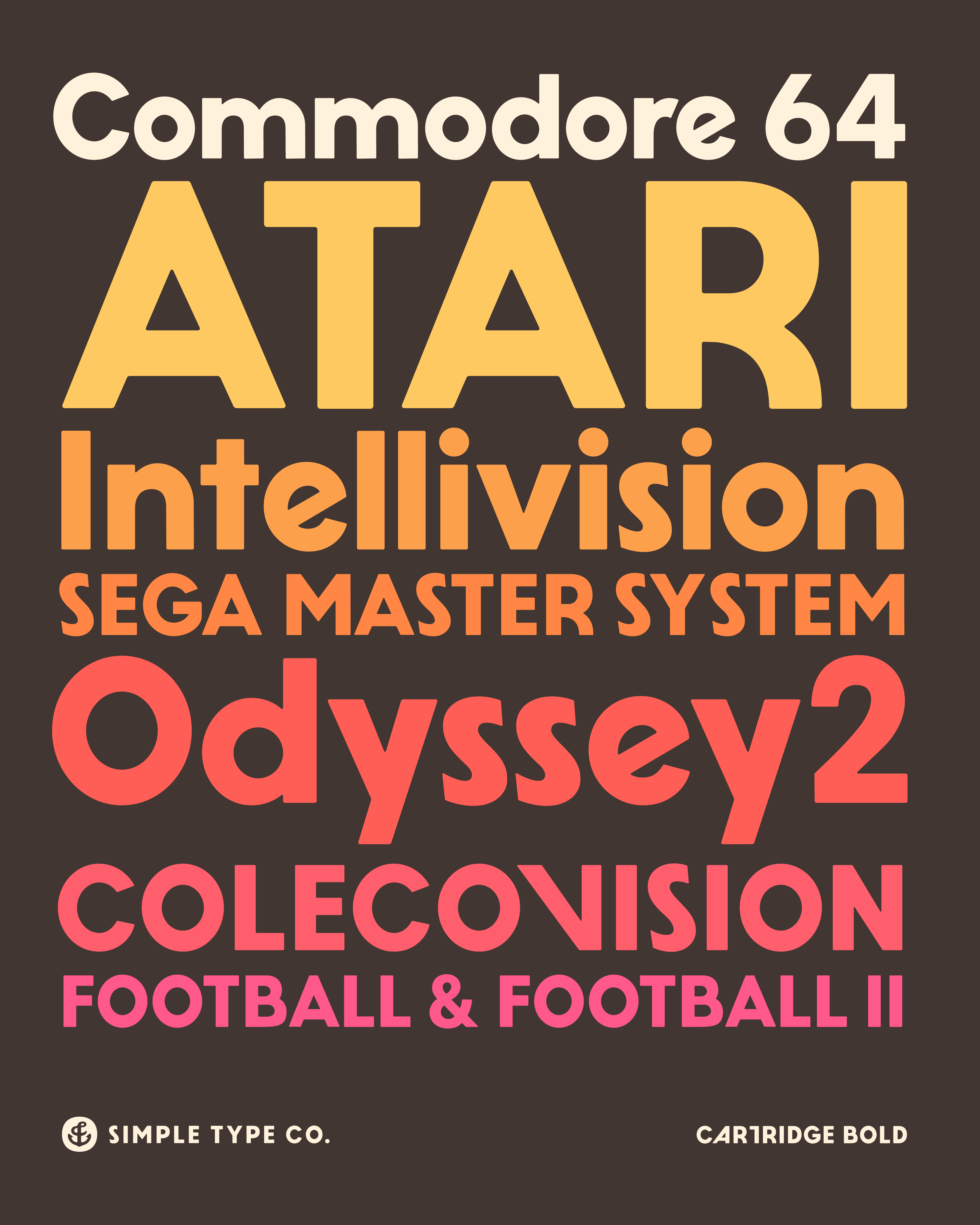 Cartridge font sansserif type typedesign