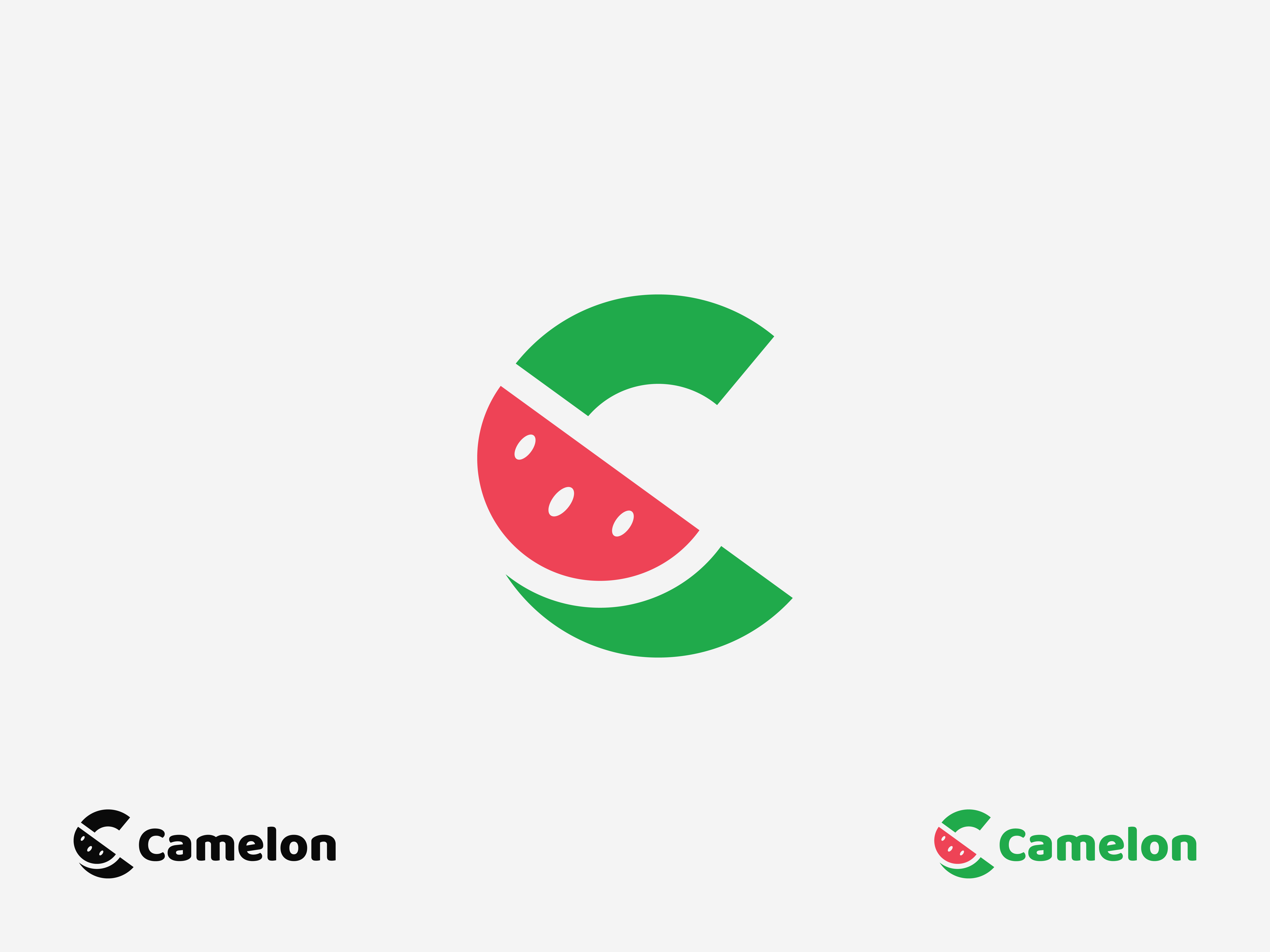 C logo branding business c logo c mark company design food fruit green icon illustrator letter c lettermark logo logo design minimal logo top notch vector watermelon web