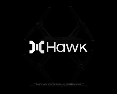 Hawk – Drone Brand Identity Design brand design brand identity branding drone logo design graphic designer h letter logo h logo design logo logo design visual identity