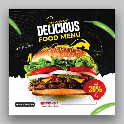 Food social mediaq post design corporate creative foodposter identity social media post design social media.