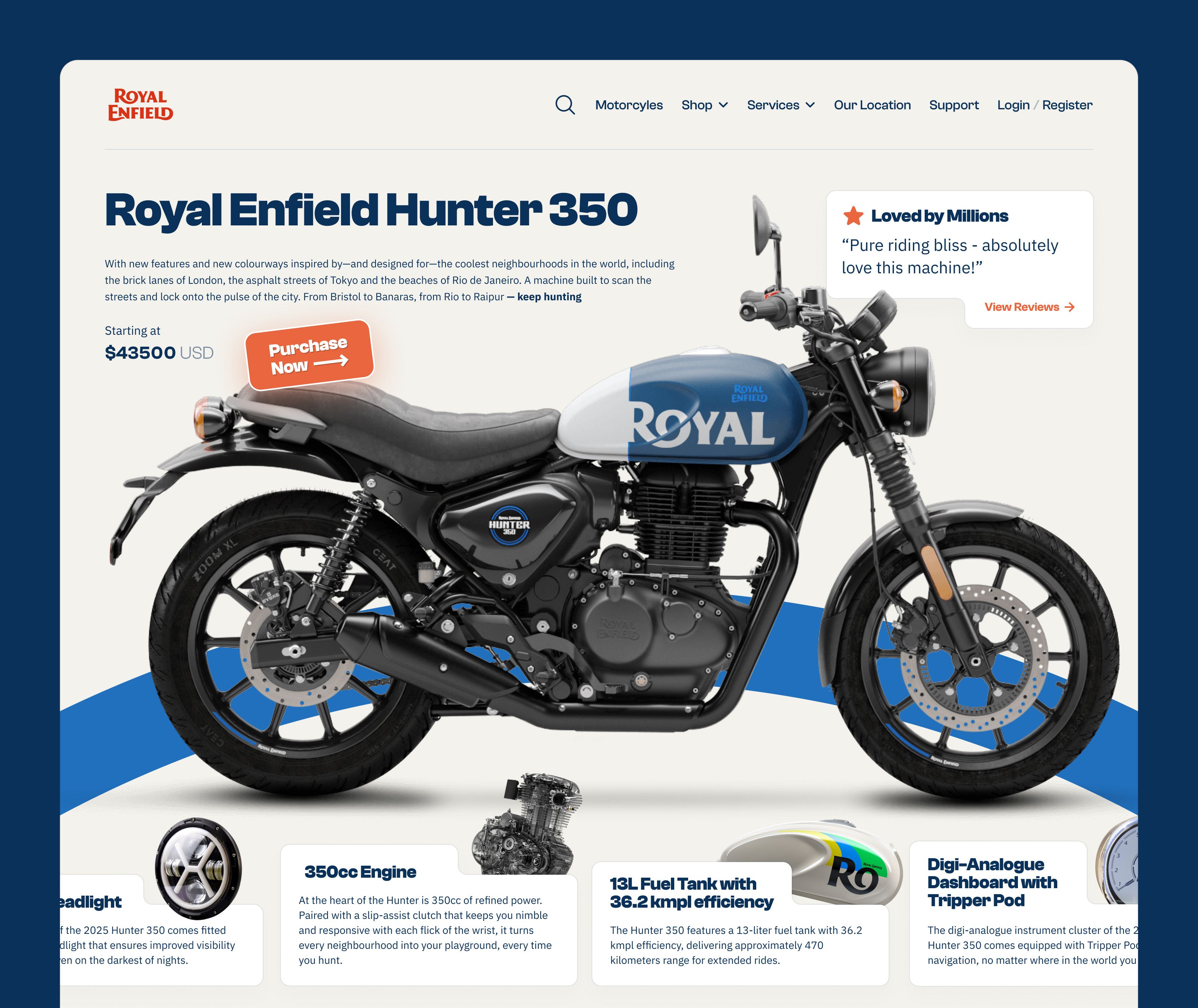 Ecommerce Website UI Design design trend designerzafor ecommerce website figma website design landing page motorcycle shop ecommerce shop page trending design ui ui design user interface ux design website design website ui website ui design website ux