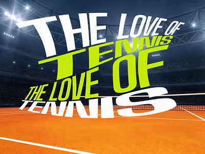 Tennis animation branding design illustration logo motion design motion graphics tennis text animation