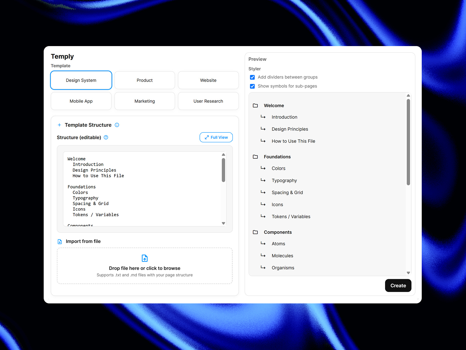 Temply – A Figma Plugin for Clean Page Structures clean figma plugins ui ux