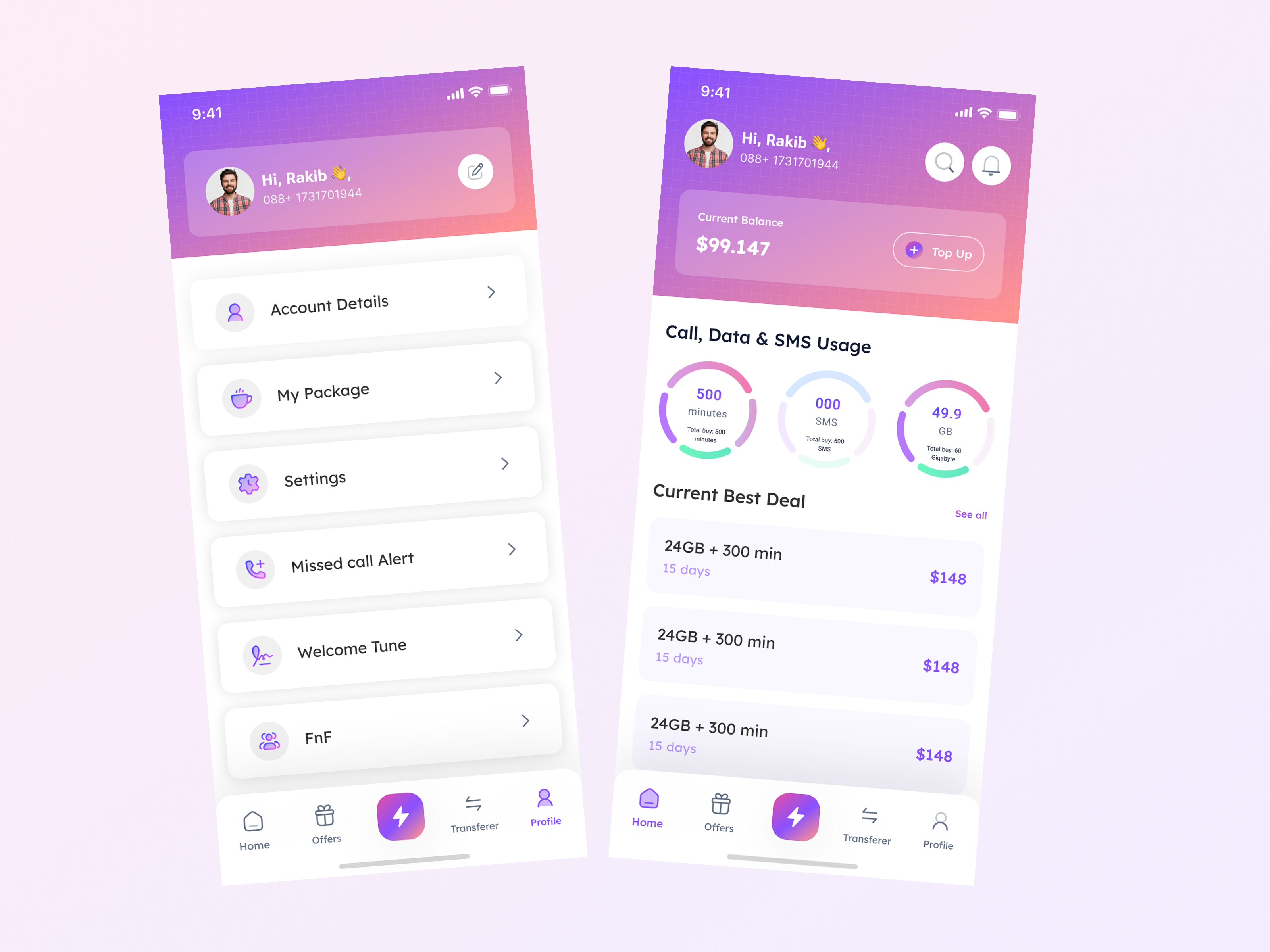 Example of Mobile App UI/UX Design