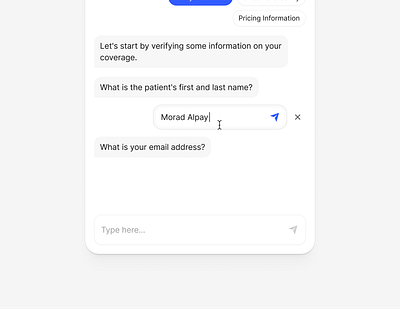 Inline edit chat bot edit inline edit input virtual assistant