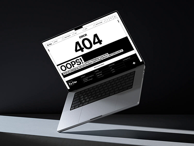 404_Error animation design minimal motion graphics ui ux
