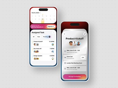 Flow Grid | Project Management App UI app ui deisgn compete task ui futuristic project management ui in progress ui mobile app ui modern task management app product design project management app project management ui task management app task management application ui task management ui to do list ui ui user interface ux
