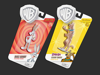 Warner Brothers Core Packaging blister blister pack branding design entertainment graphic design identity package package design packaging toy toys