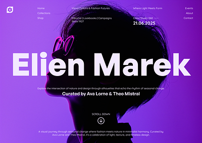 Elien Marek branding color design dress figma flat minimla shopping ui ux web webdesign website