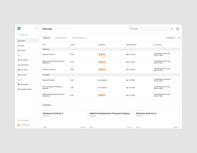PandaDoc | Product Redesign Concept product design ui