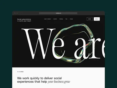 website / marble ui web design website